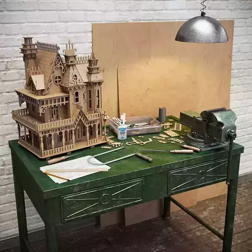Crafting the Fantasy Villa 3D model