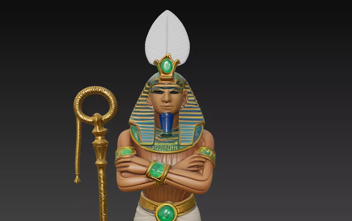 Osiris - Egyptian God of Resurrection and the Afterlife 3D Model 3D print model_1