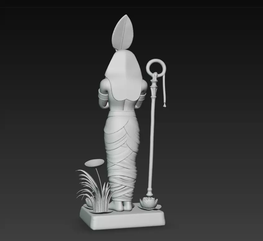 Osiris - Egyptian God of Resurrection and the Afterlife 3D Model 3D print model_11