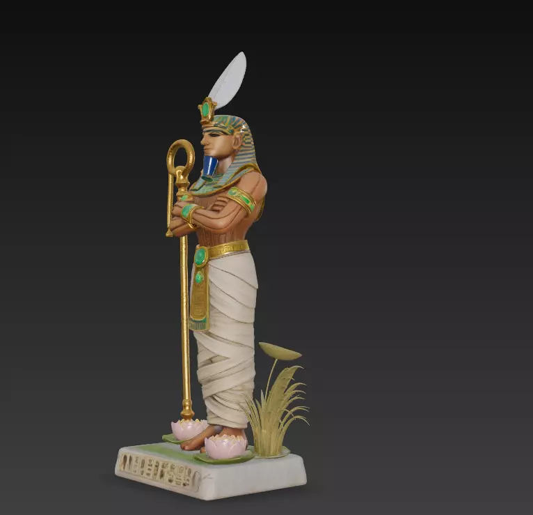 Osiris - Egyptian God of Resurrection and the Afterlife 3D Model 3D print model_3