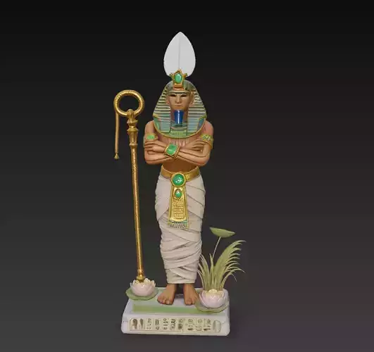 Osiris - Egyptian God of Resurrection and the Afterlife 3D Model
