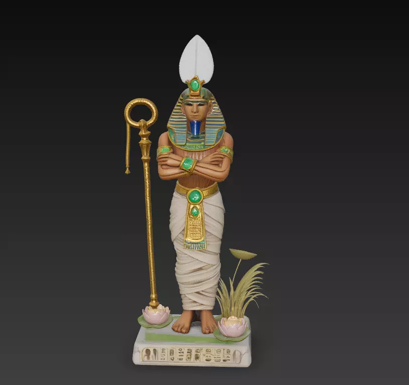 Osiris - Egyptian God of Resurrection and the Afterlife 3D Model 3D print model_0