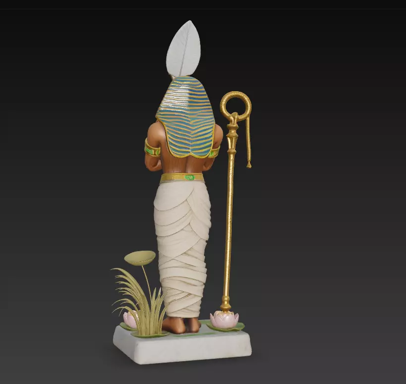 Osiris - Egyptian God of Resurrection and the Afterlife 3D Model 3D print model_5