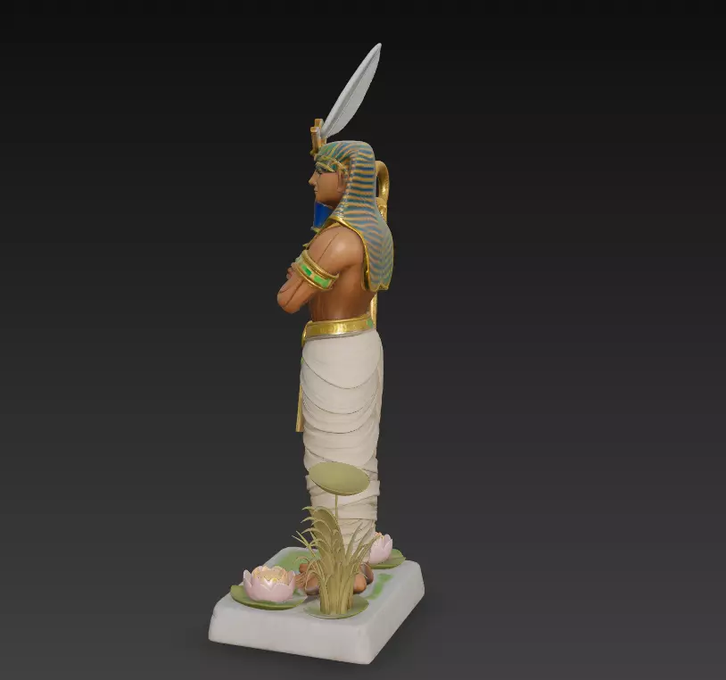 Osiris - Egyptian God of Resurrection and the Afterlife 3D Model 3D print model_2