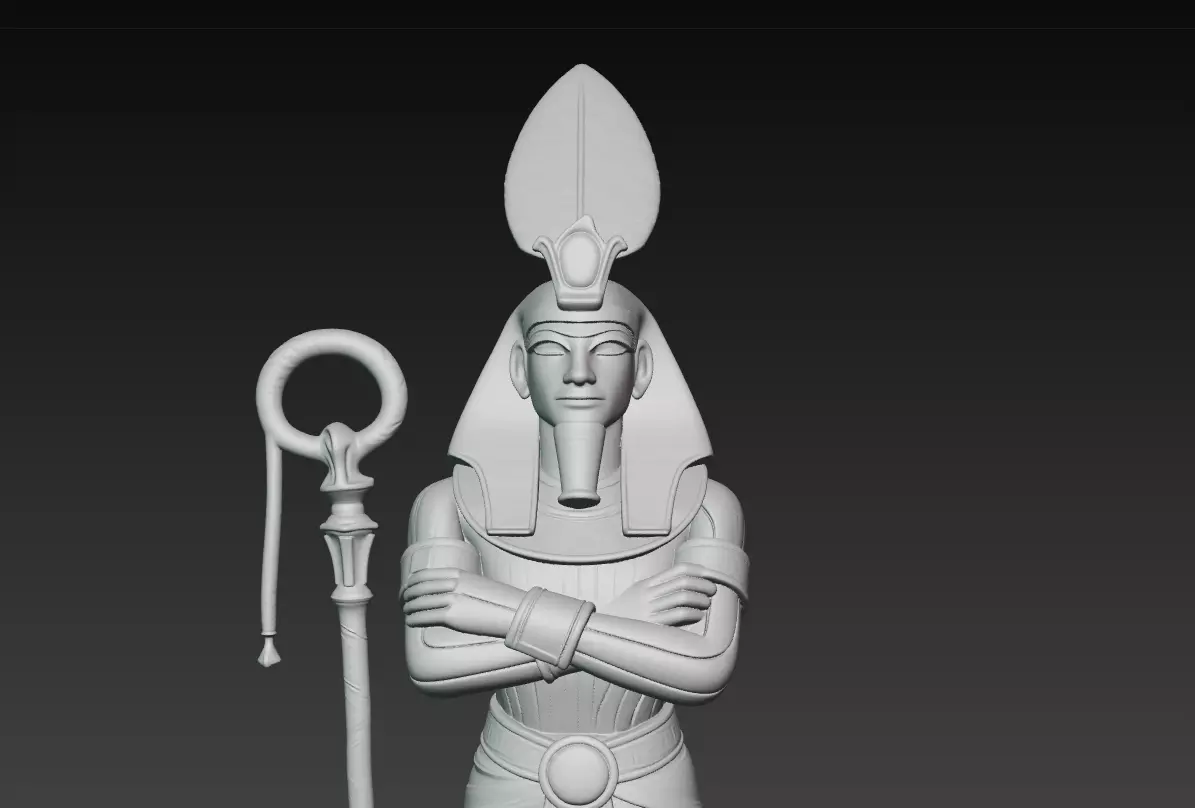 Osiris - Egyptian God of Resurrection and the Afterlife 3D Model 3D print model_7