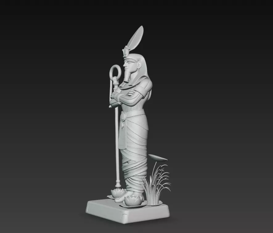 Osiris - Egyptian God of Resurrection and the Afterlife 3D Model 3D print model_9