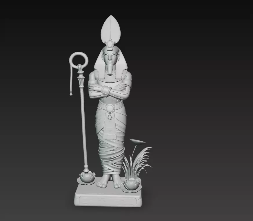 Osiris - Egyptian God of Resurrection and the Afterlife 3D Model 3D print model_8