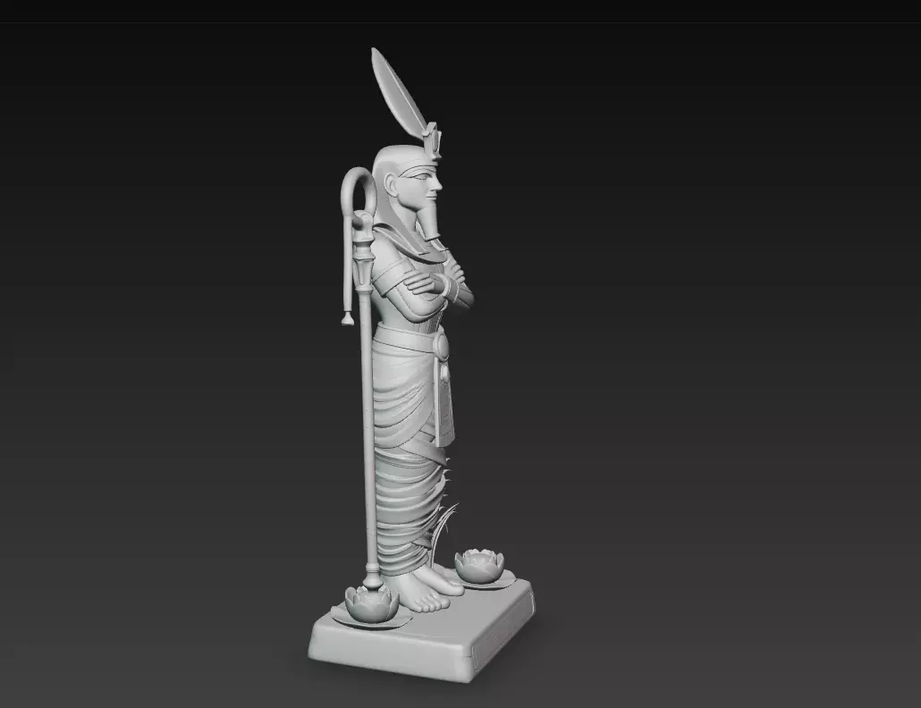 Osiris - Egyptian God of Resurrection and the Afterlife 3D Model 3D print model_6