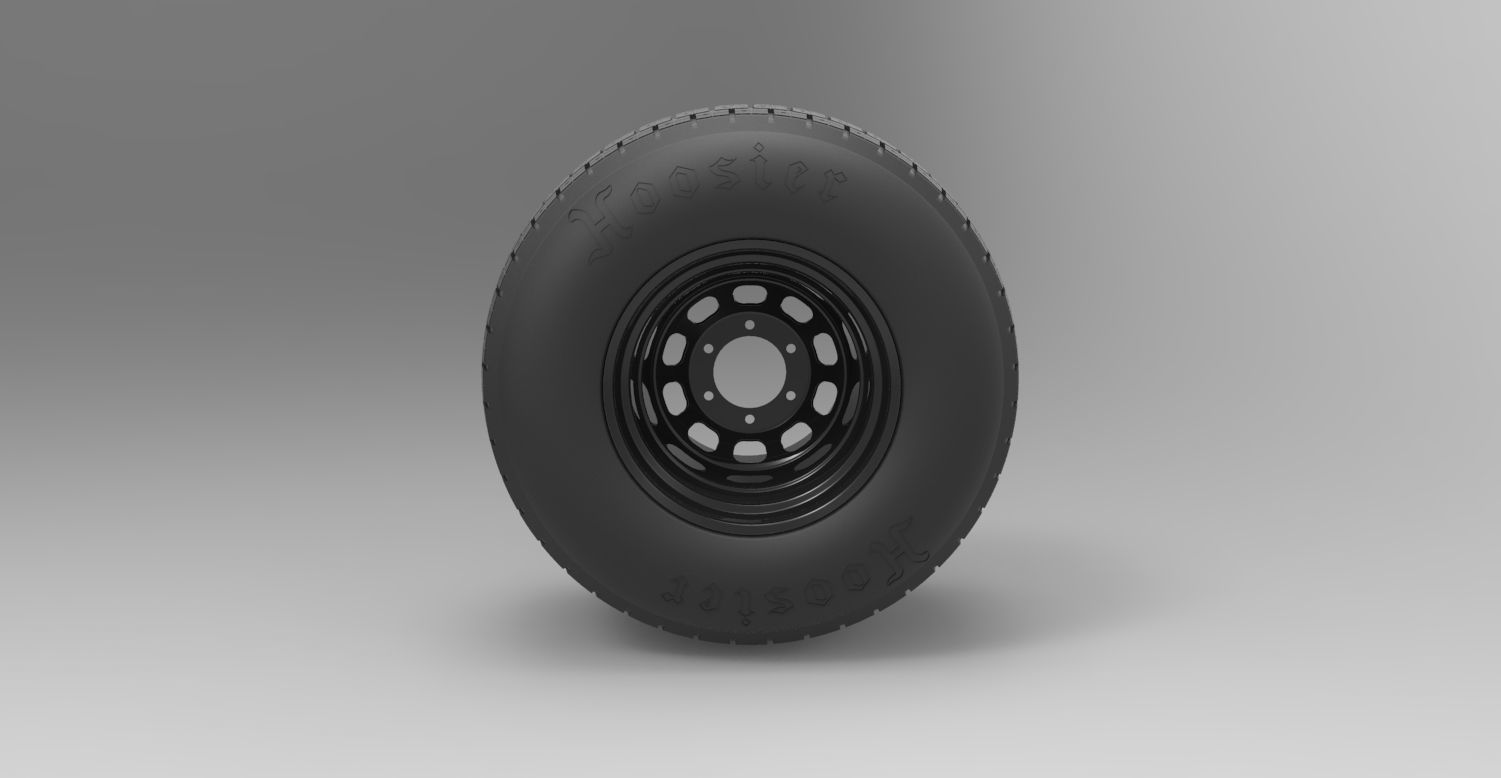 Wheel from Batpod 3D model_4