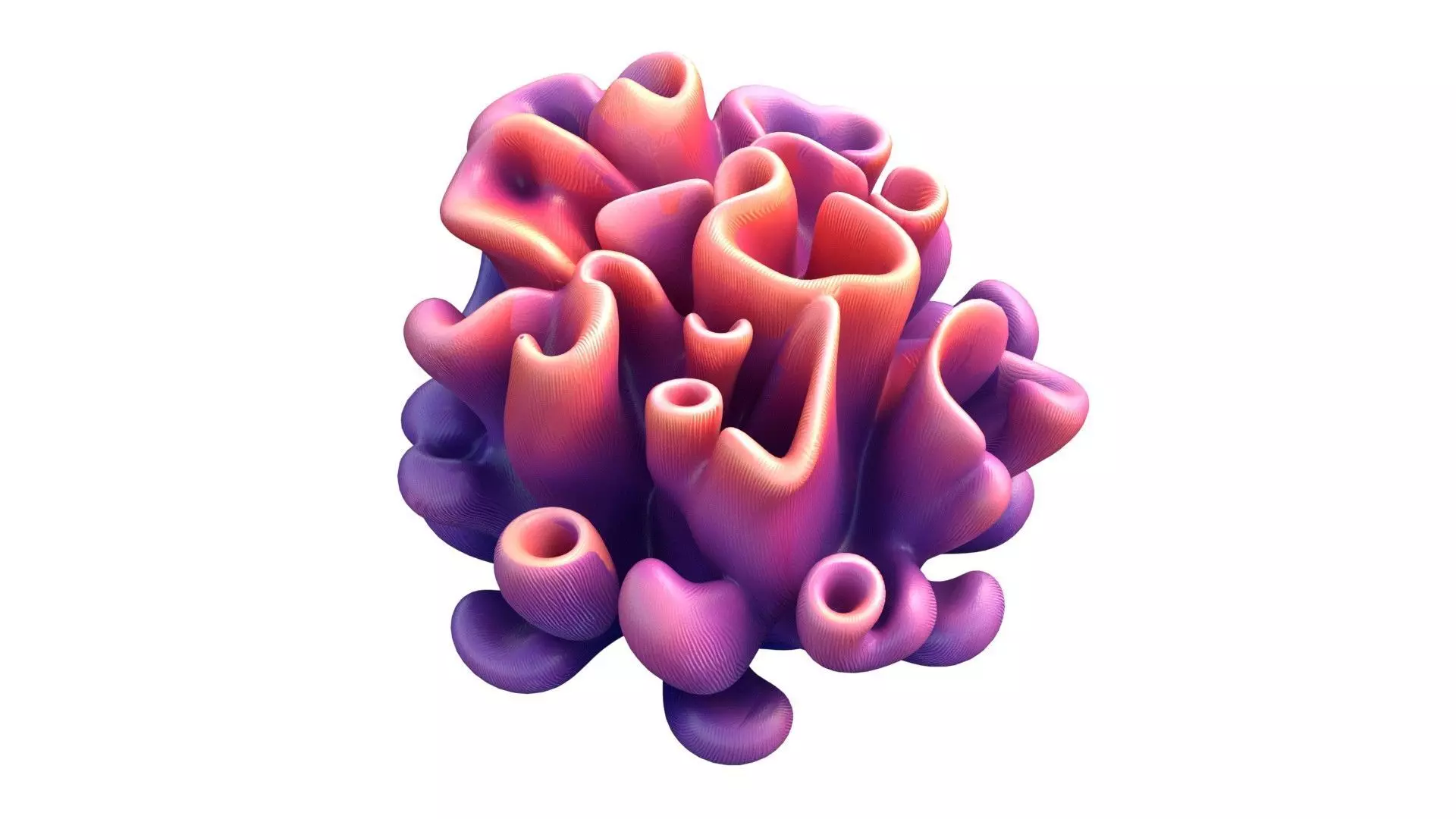 Coral Reef 4 Low-poly 3D model