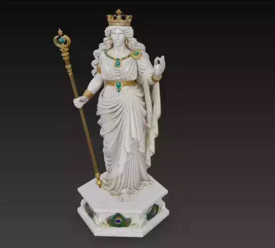 Celestial Queen - Divine Goddess of Power 3D Model