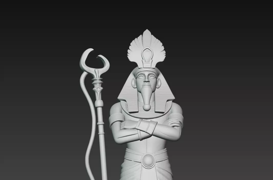 Osiris - Egyptian God of the Afterlife 3D Model 3D print model_9