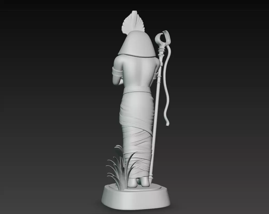 Osiris - Egyptian God of the Afterlife 3D Model 3D print model_5