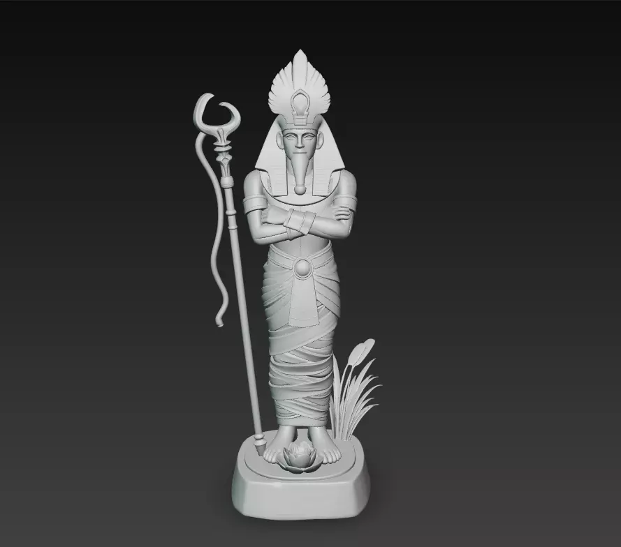 Osiris - Egyptian God of the Afterlife 3D Model 3D print model_6