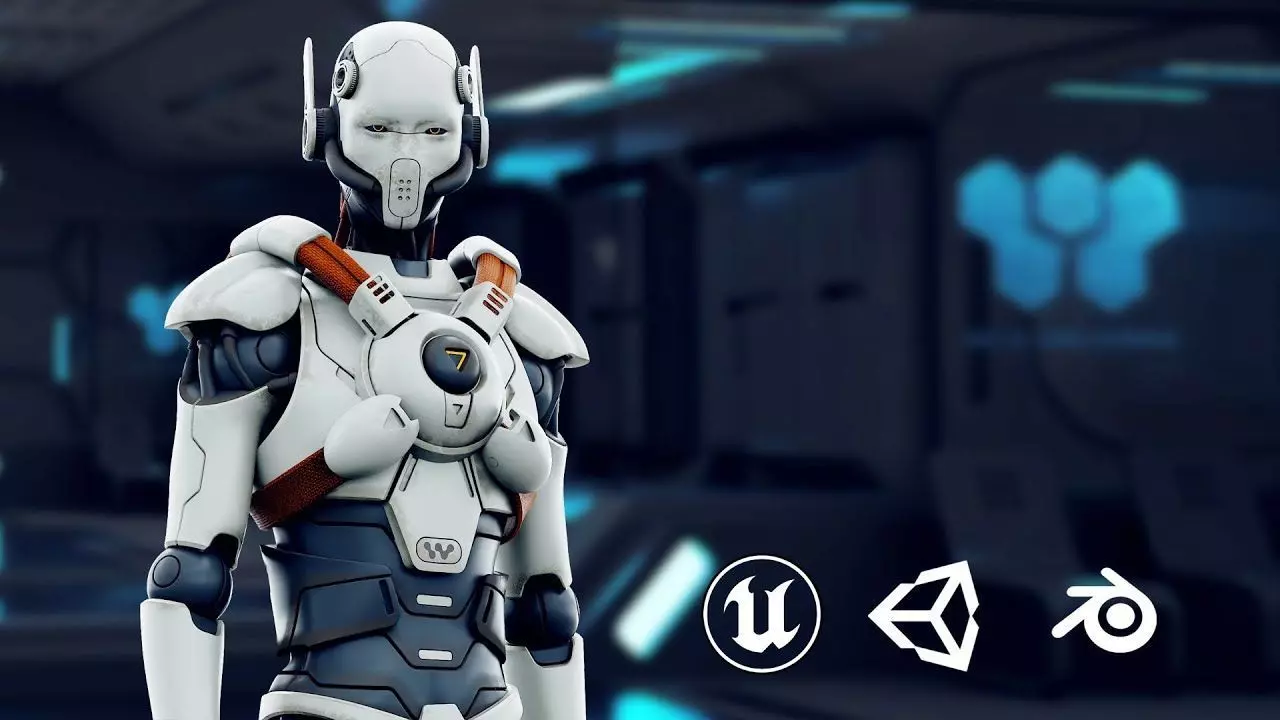 CYBORGTOPIA B-17 Rigged for Unreal Engine - Unity - MIXAMO 3D model