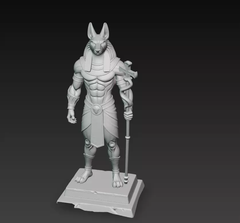 Anubis - Guardian of the Afterlife 3D Model 3D print model_6