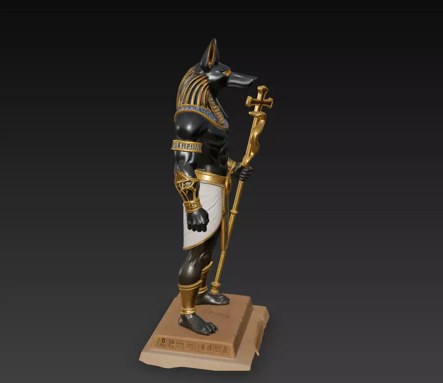 Anubis - Guardian of the Afterlife 3D Model 3D print model_1