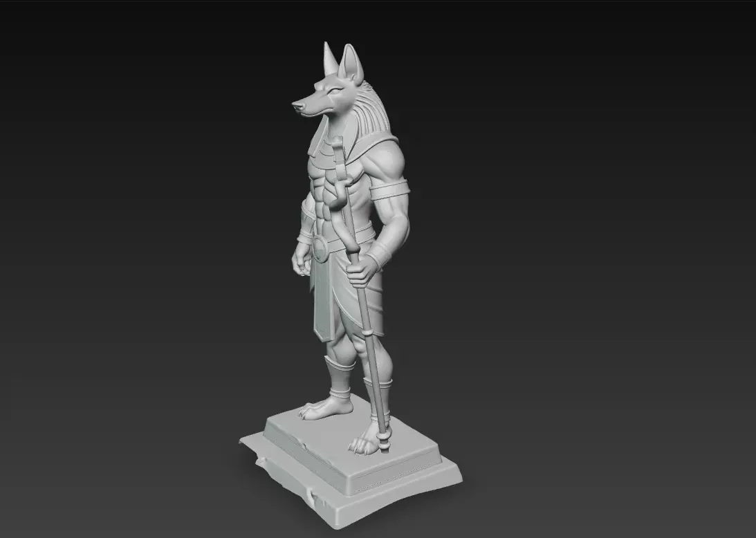 Anubis - Guardian of the Afterlife 3D Model 3D print model_9