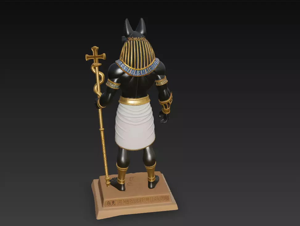 Anubis - Guardian of the Afterlife 3D Model 3D print model_4