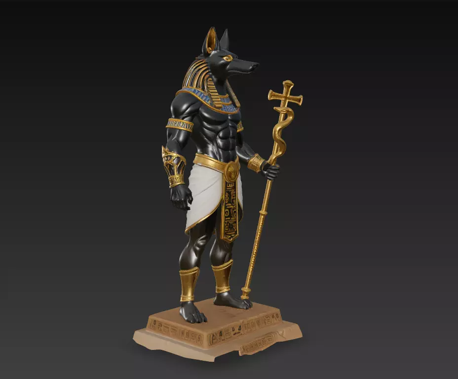 Anubis - Guardian of the Afterlife 3D Model 3D print model_2