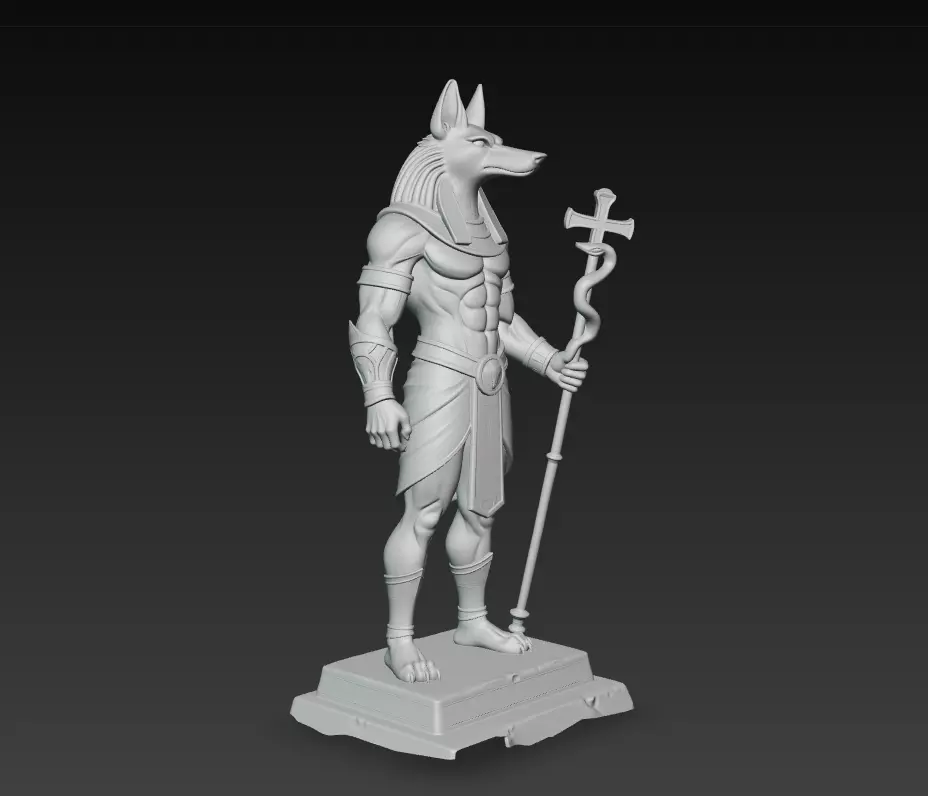 Anubis - Guardian of the Afterlife 3D Model 3D print model_7
