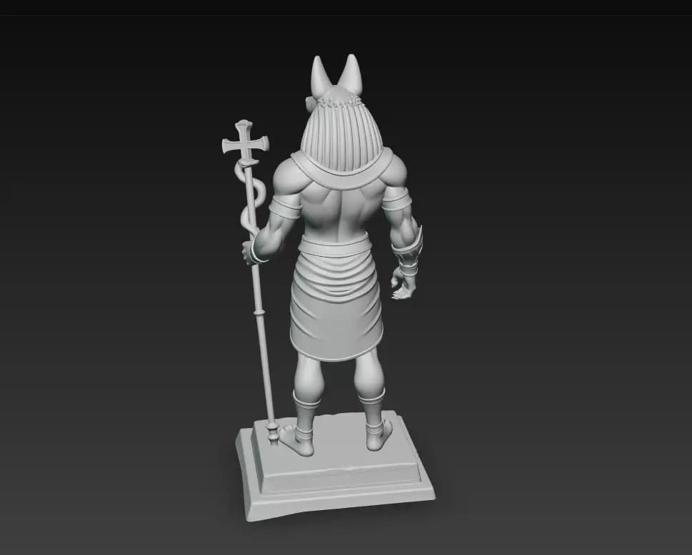 Anubis - Guardian of the Afterlife 3D Model 3D print model_5