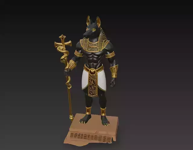 Anubis - Egyptian God of the Afterlife 3D Model