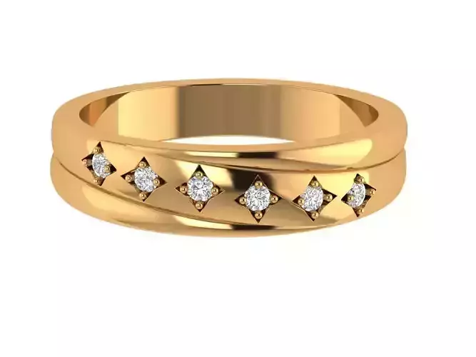 Round Diamond Band