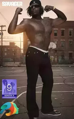 Savager Full Character Morph for Genesis 9