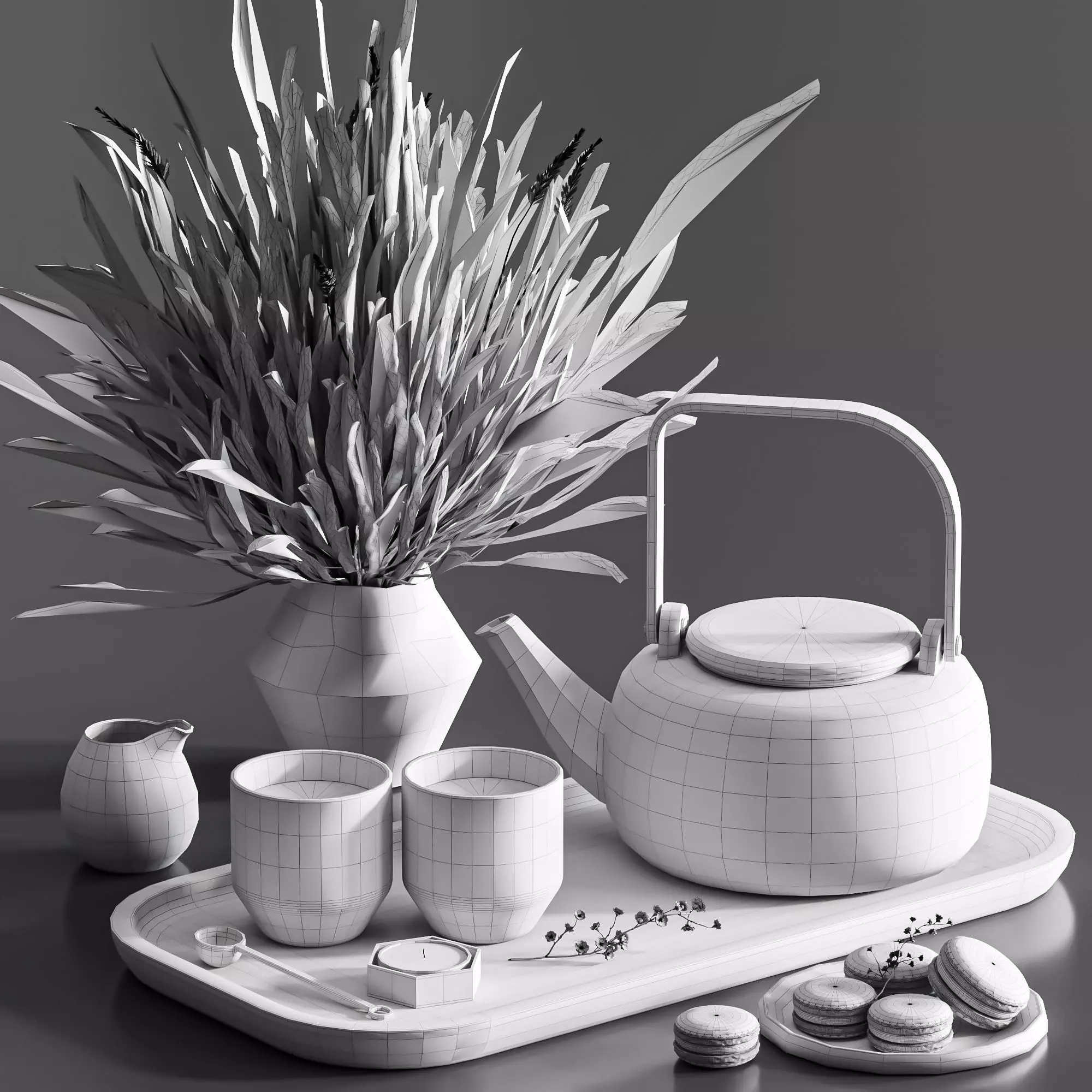 Kitchen set 33 3D model_4