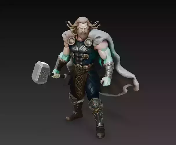 Thor - Mighty Norse God of Thunder 3D Model