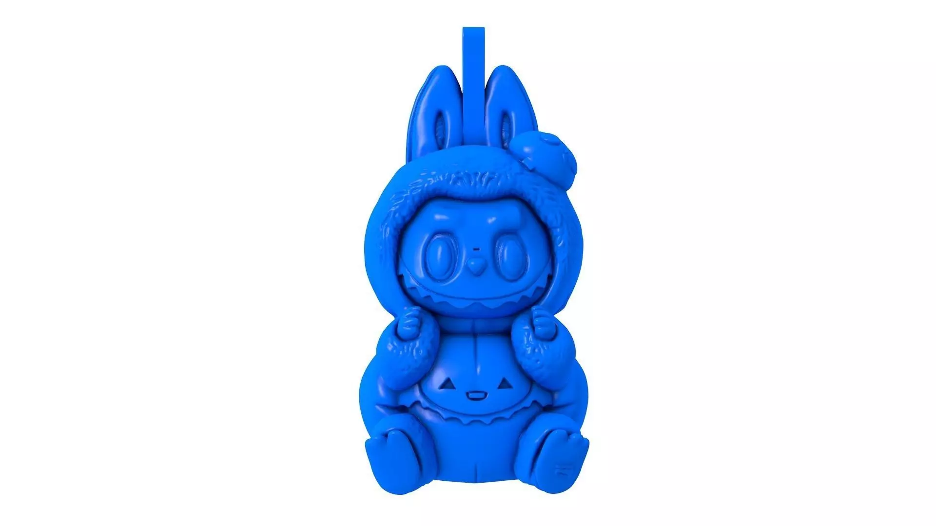 labubu - labubu stl - halloween labubu - pumpkin labubu 3D print model