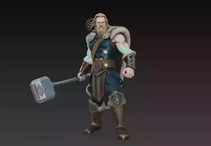 Thor - Legendary Norse Thunder God 3D Model