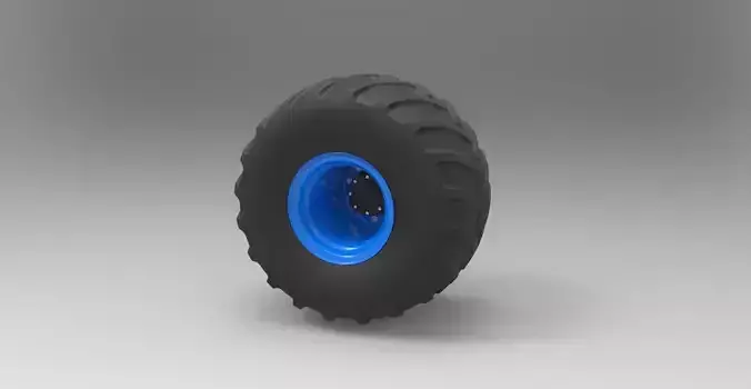 Wheel from monster truck 3D model