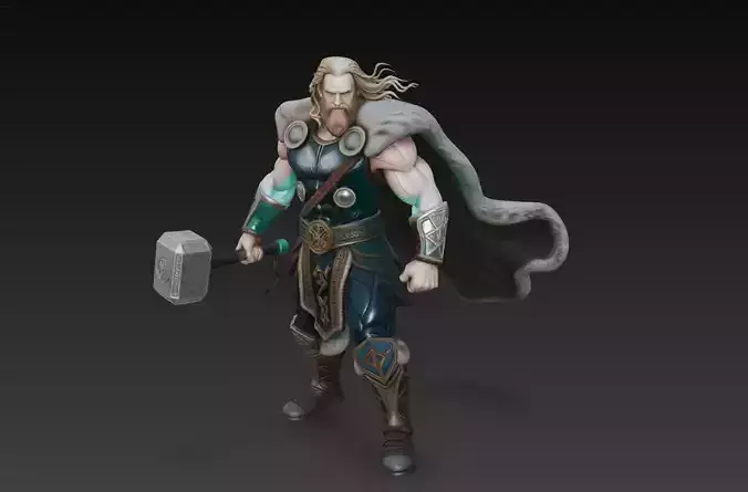 Thor - Norse God of Thunder 3D Model