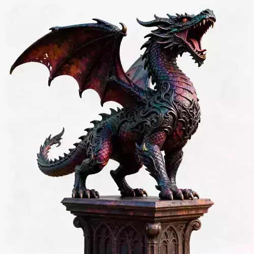 2835  Menacing Fairytale Dragon   magic