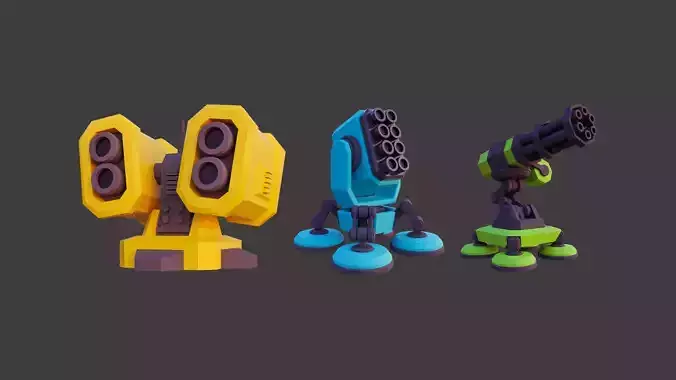 Low Poly Turret