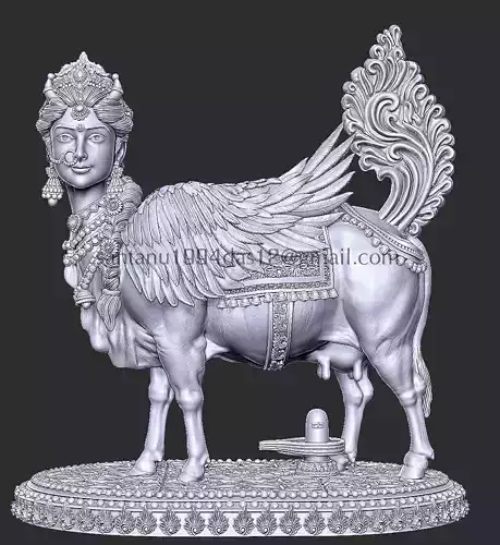 Kamdhenu Cow STL