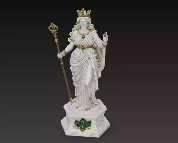 Queen of Divinity - Mythic Goddess Statue 3D Model 3D print model