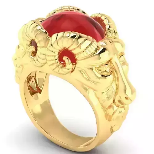 Goat head ring