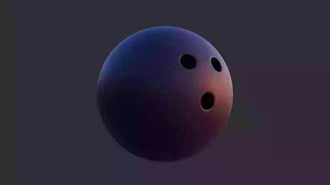 Low Poly Bowling Ball