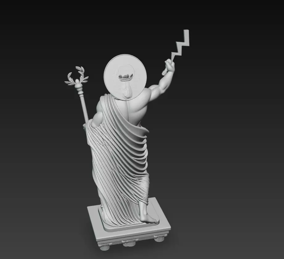 Zeus - Supreme God of Thunder 3D Model 3D print model_11