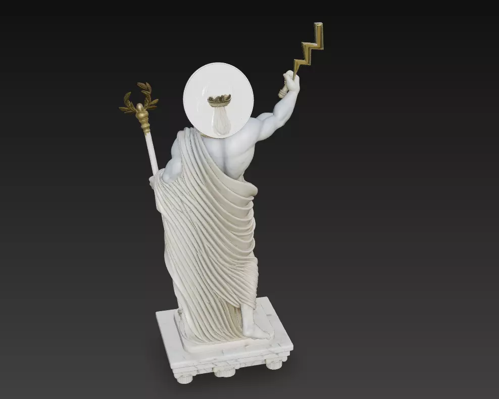 Zeus - Supreme God of Thunder 3D Model 3D print model_5