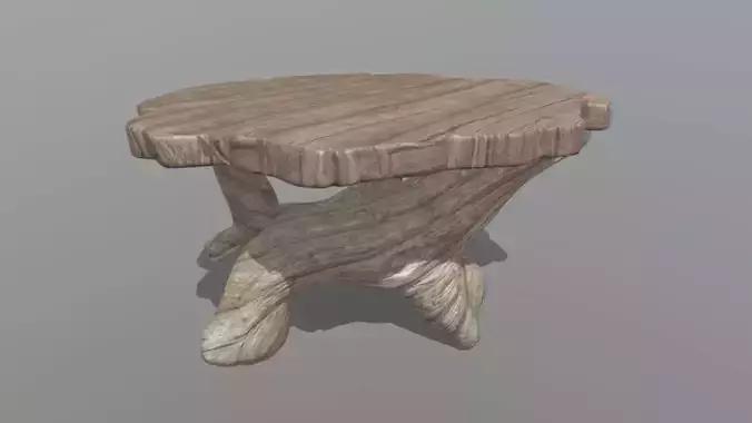 Rustic Tree Trunk Coffee Table