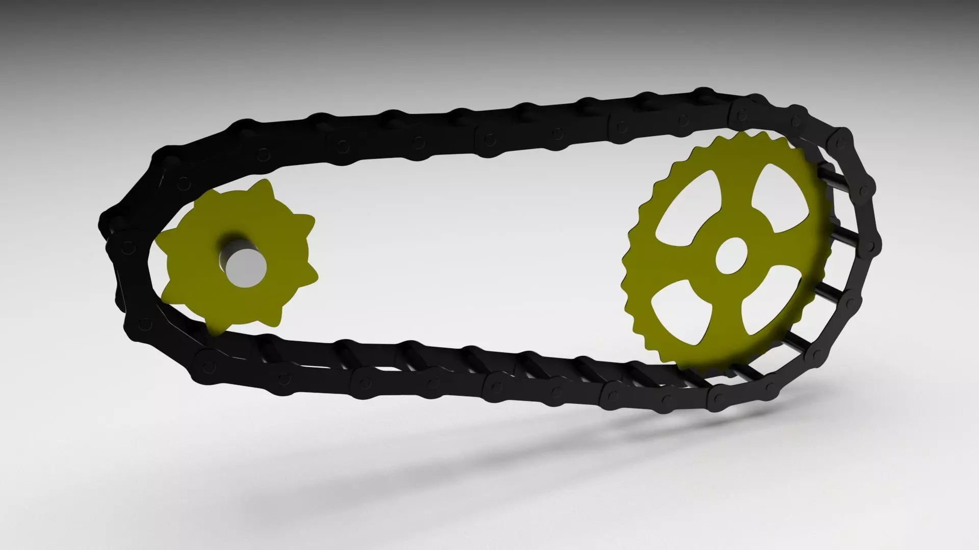Benz Patent Motorwagen Chain 3D model_4
