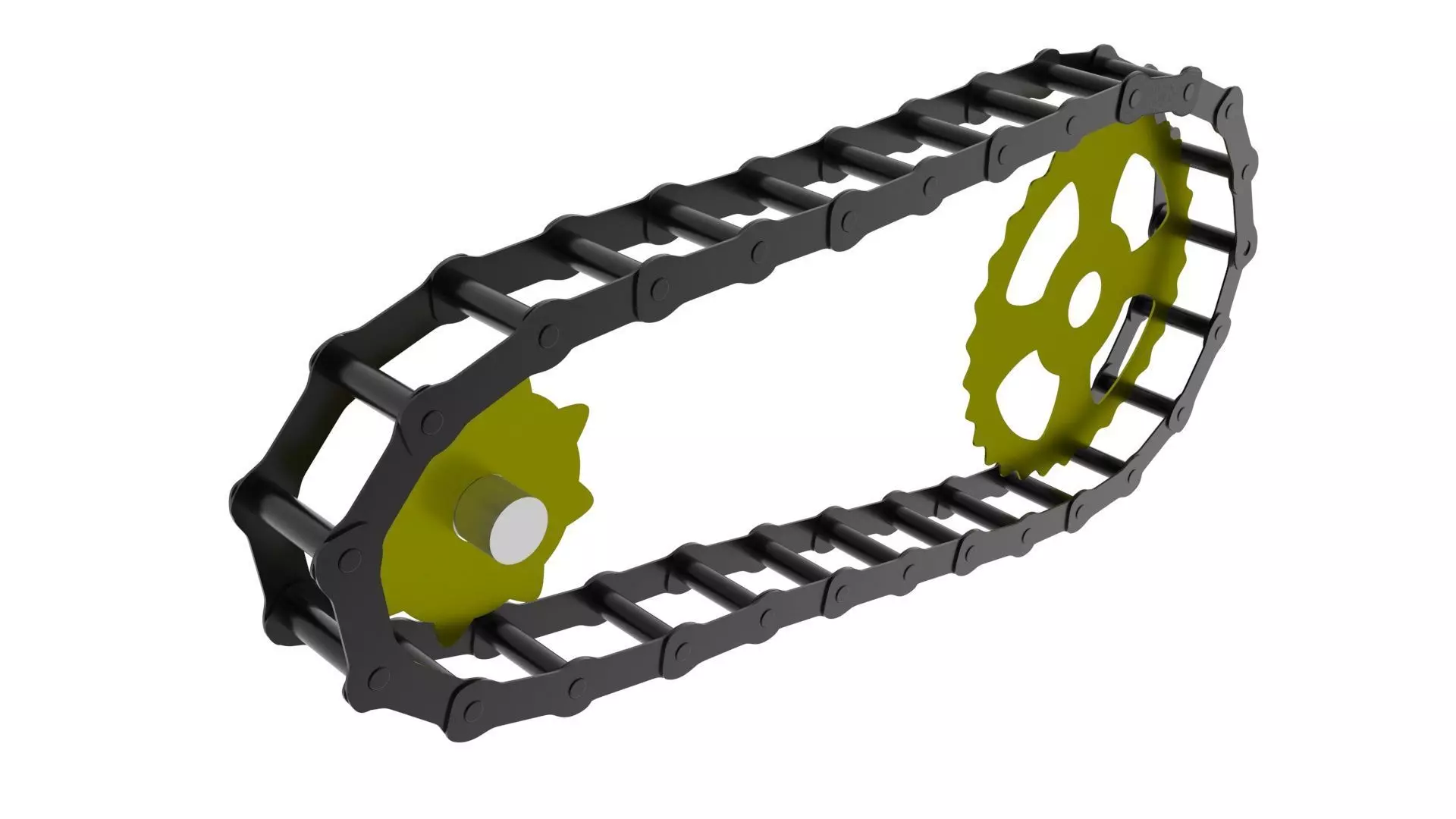 Benz Patent Motorwagen Chain 3D model_12