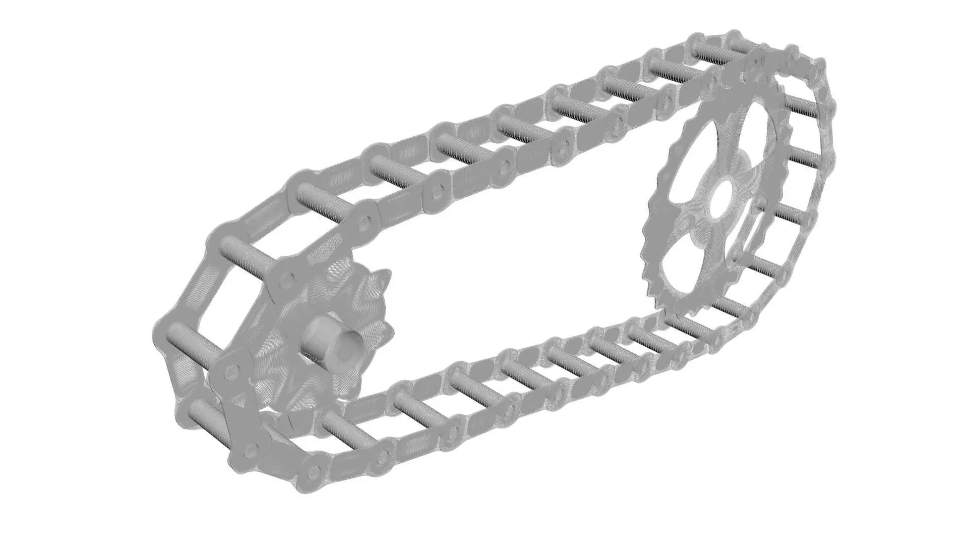 Benz Patent Motorwagen Chain 3D model_19