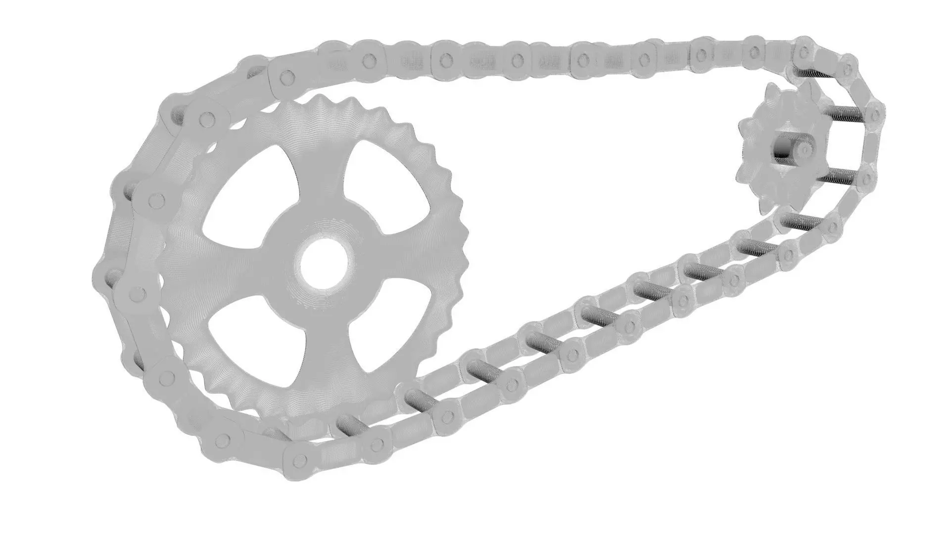 Benz Patent Motorwagen Chain 3D model_21