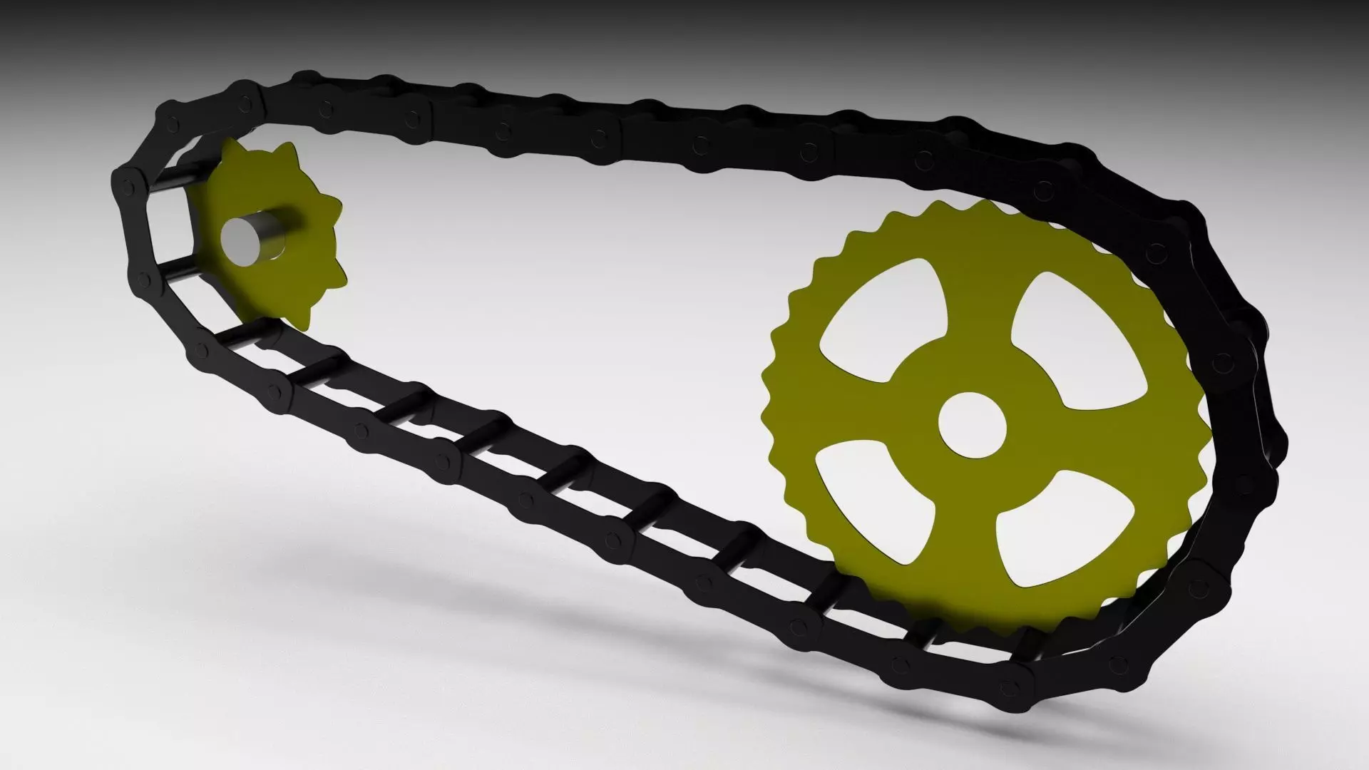 Benz Patent Motorwagen Chain 3D model_1