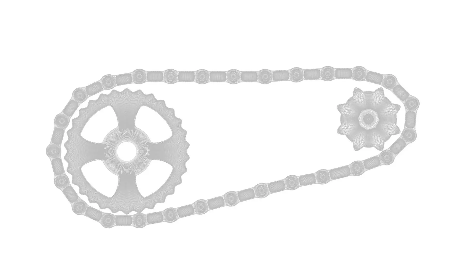Benz Patent Motorwagen Chain 3D model_30